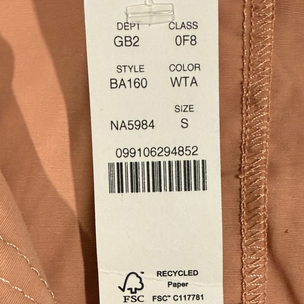 J. Crew Lightweight Utility Raincoat Jacket Blush Peach Women’s Size Small - Picture 9 of 9